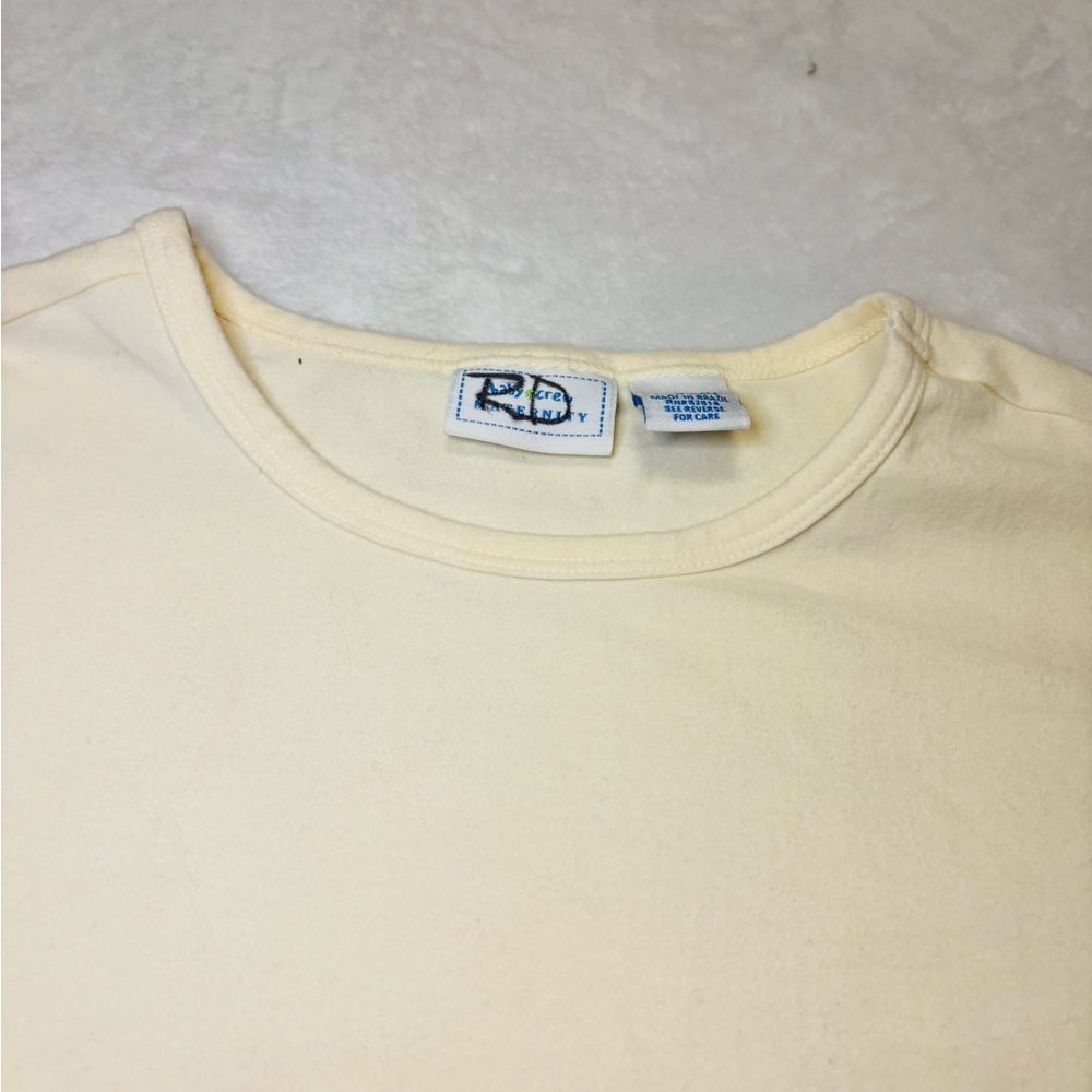 Maternity Soft Cream Long Sleeve Top EUC - Picture 3 of 6